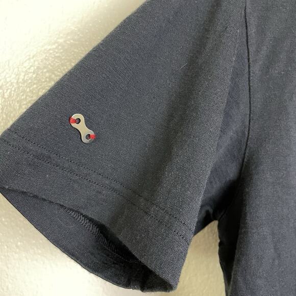 Vintage Swobo Merino Polo Shirt Small Mens Gray Short Sleeve Knit Cycling *Holes - Picture 10 of 11